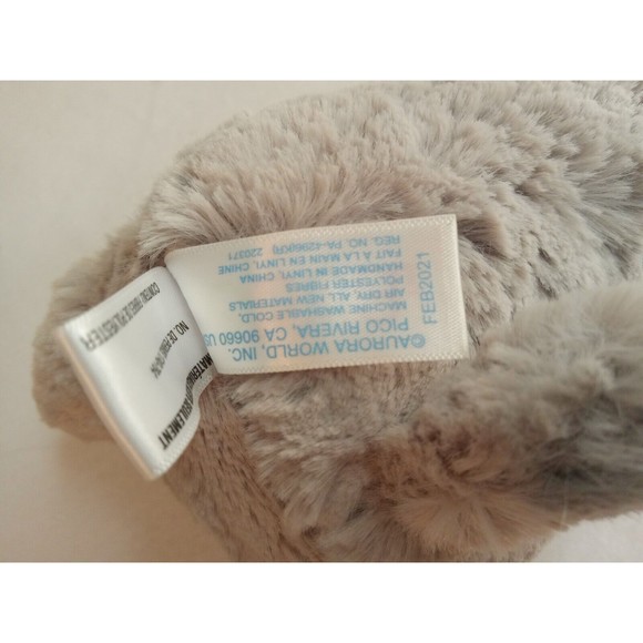 BABY PLUSH Aurora World EBBA Gray White Stripes Puppy Dog Stuffed Animal Beagle - Picture 5 of 6